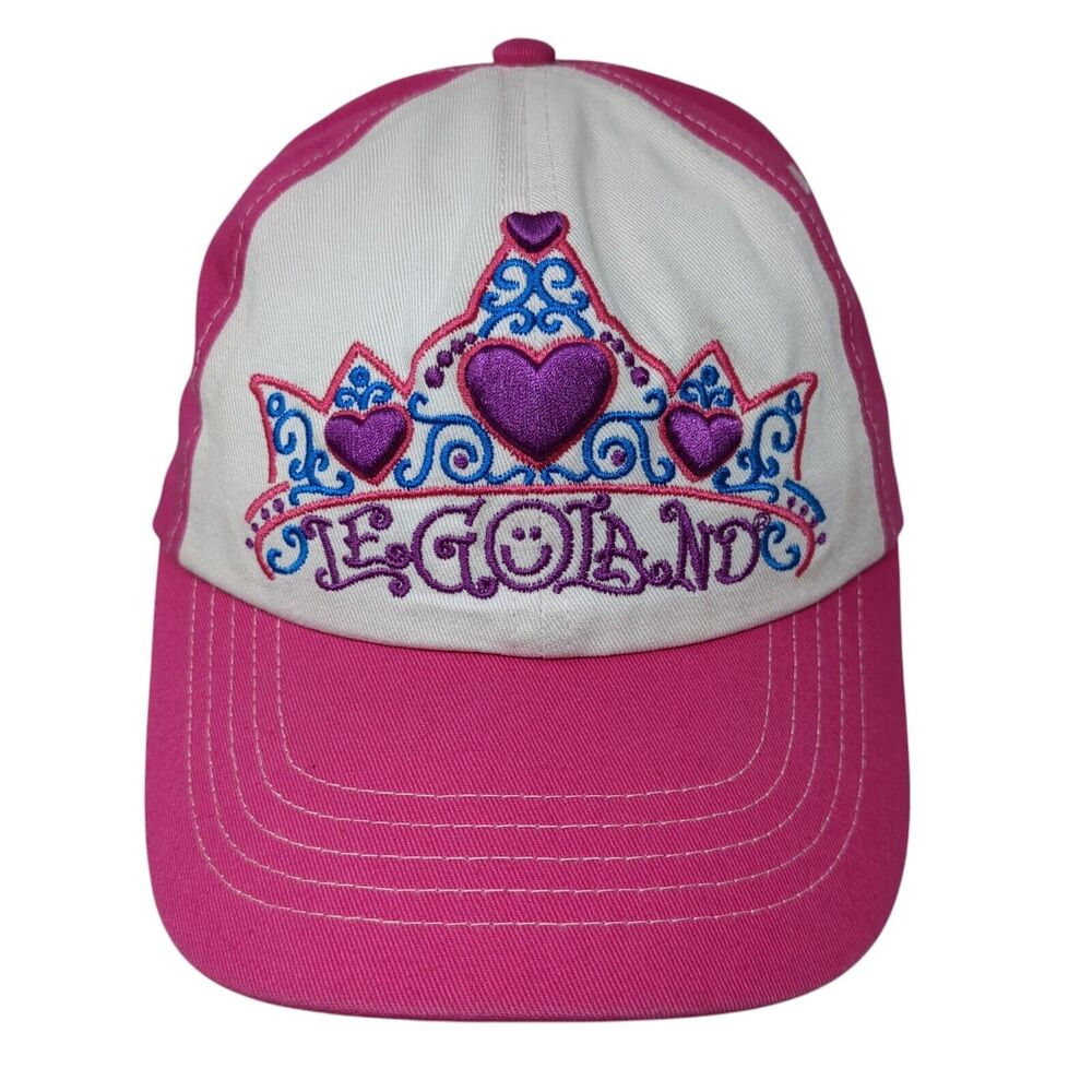 Legoland Strapback Hat Pink One Size Adjustable Embroidered 6 Panel LEGO